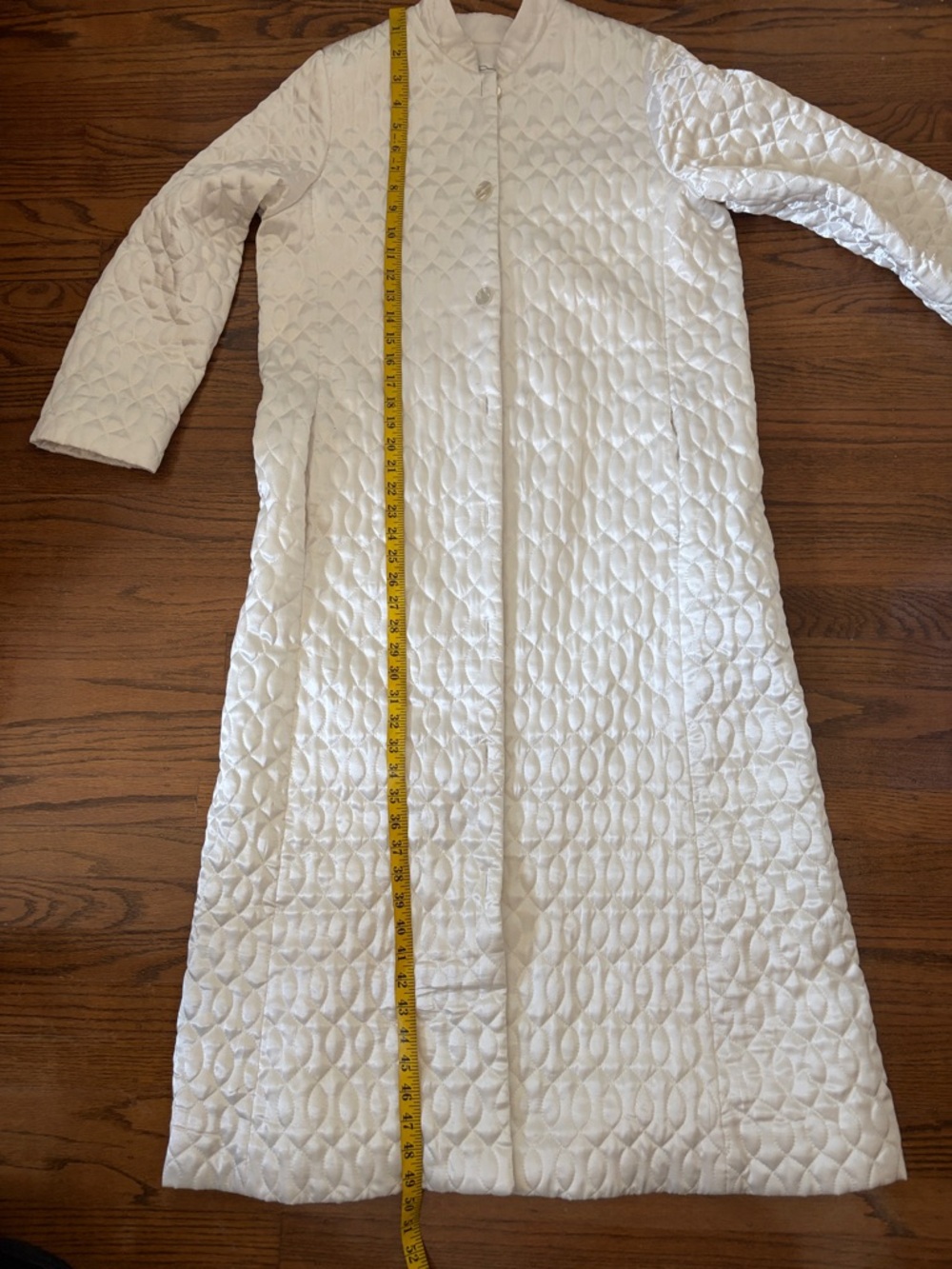 Oscar De La Renta Neiman Marcus Pink Quilted Satin Robe Size M - Picture 11 of 13